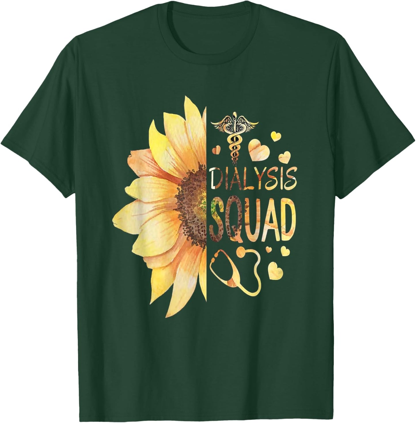Dialysis Technician Nephrology Kidney Nurse T-Shirt - T-Shirt | Forest