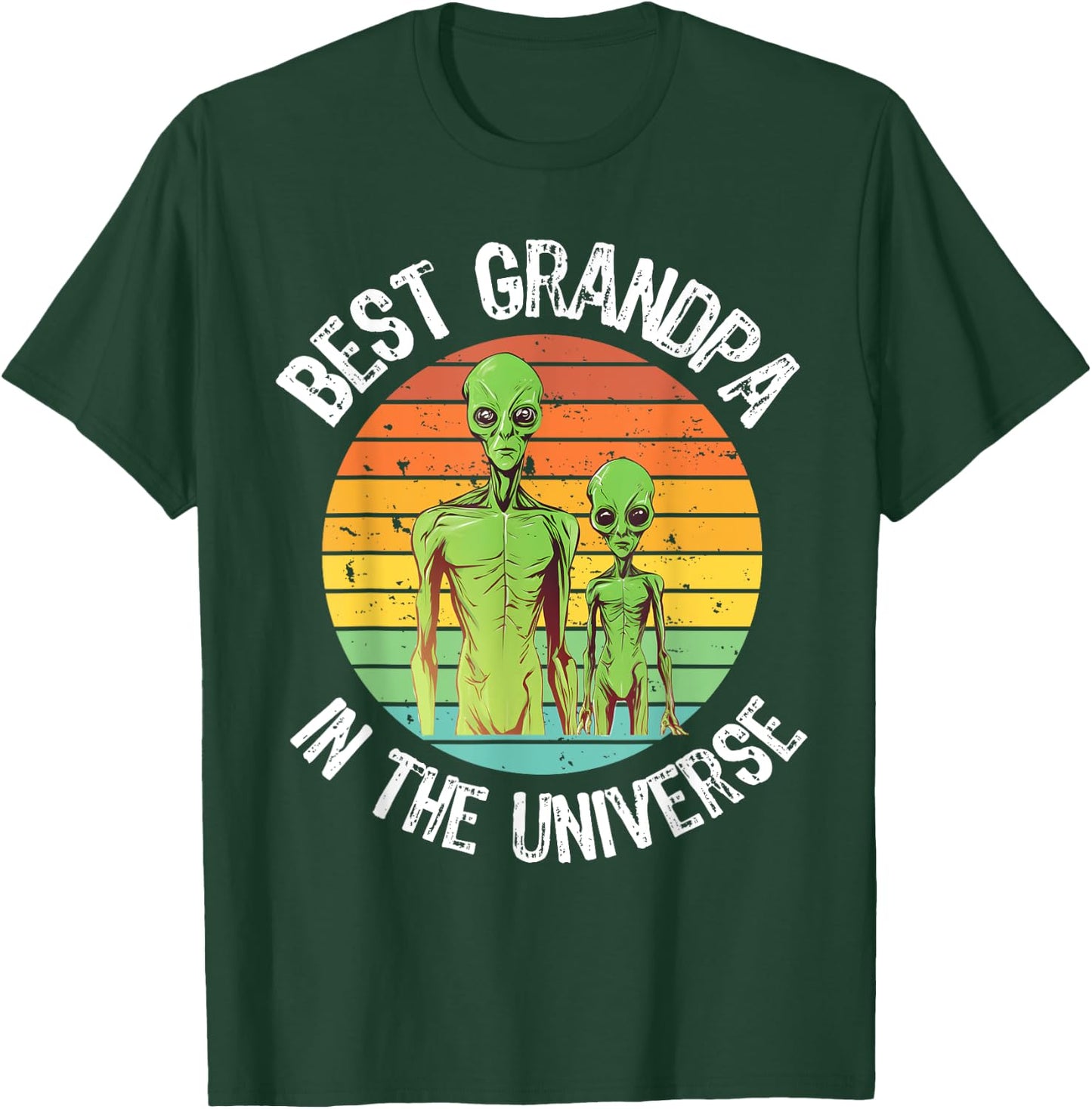 Best Grandpa Alien Grandson and Grandpa UFO Conspiracy T-Shirt - T-Shirt | Forest