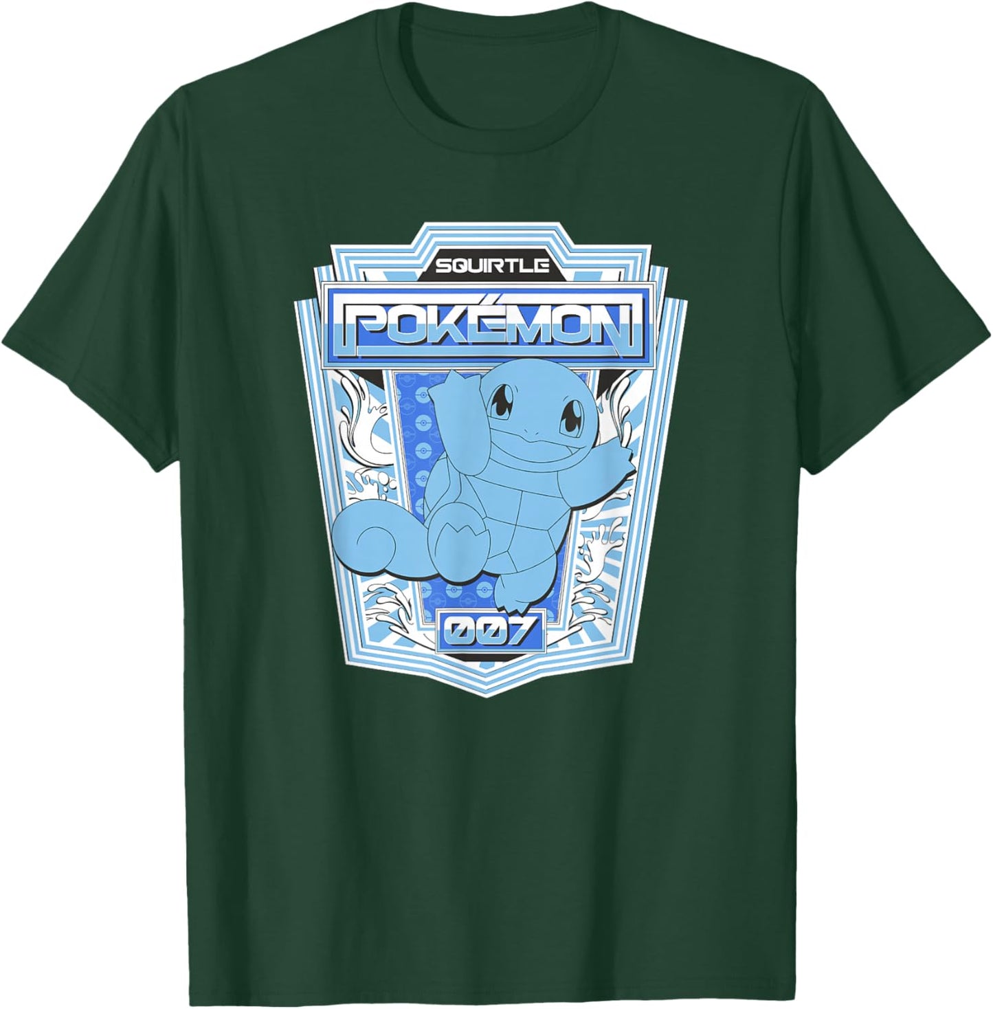 Pokémon Squirtle 007 Color Pop Badge T-Shirt - T-Shirt | Forest