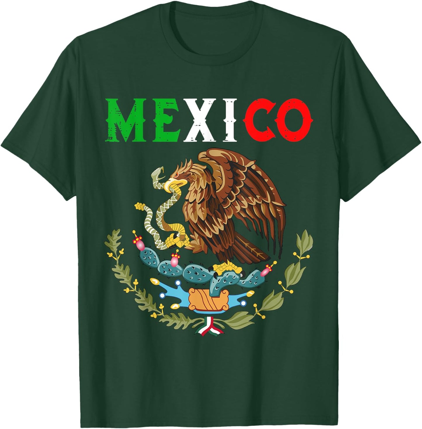 Independence Mexican Day Mexico Eagle Mexico Viva Mexico T-Shirt - T-Shirt | Forest