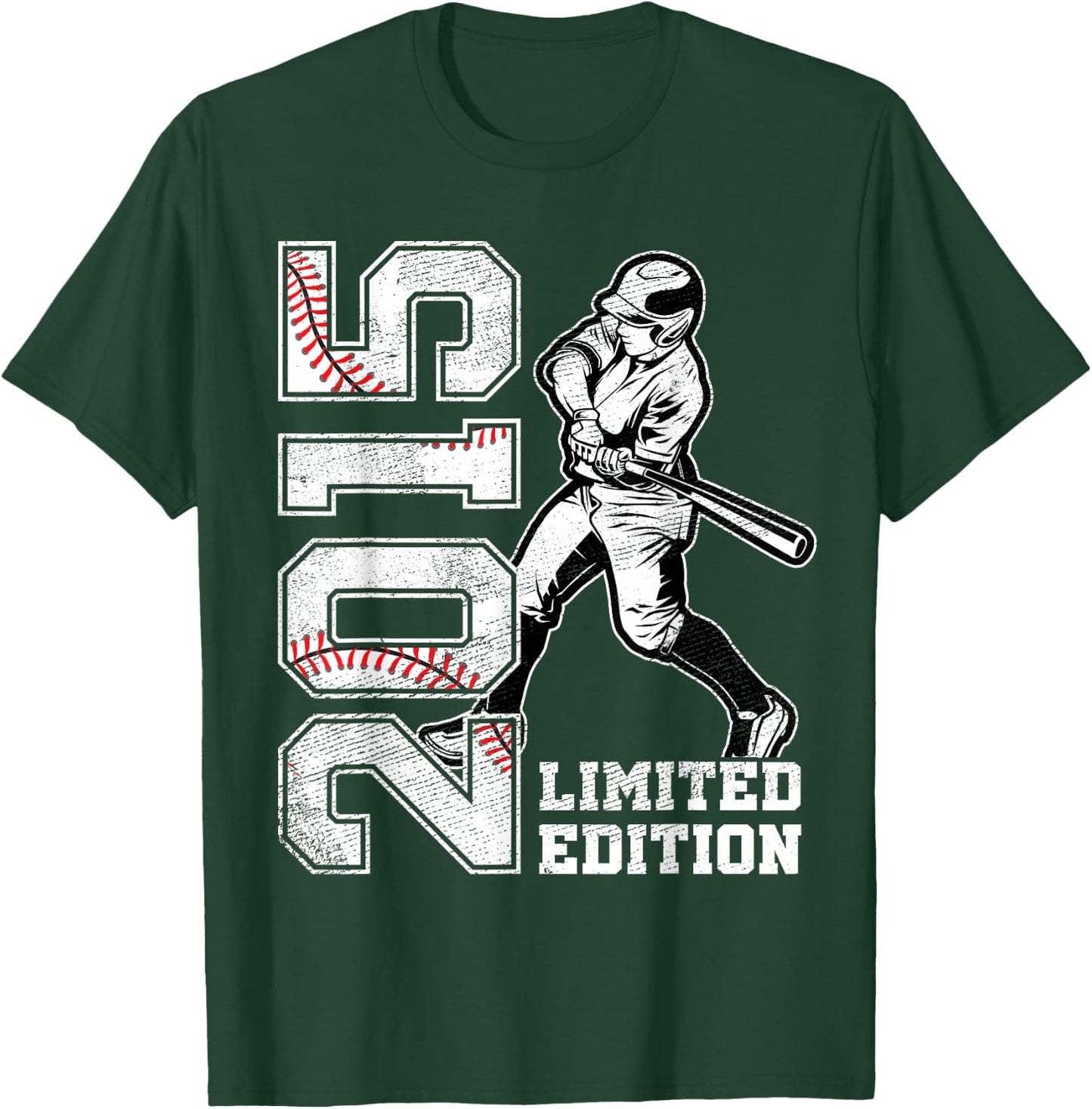 10th Birthday Baseball Limited Edition 2015 10 Years Old T-Shirt - T-Shirt | Forest
