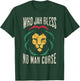 Who Jah Bless No Man Curse - Rastafarian T-Shirt - T-Shirt | Forest