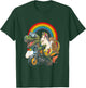 Rainbow Cat Unicorn Dinosaur T Rex Kitten Lover Space Galaxy T-Shirt - T-Shirt | Forest