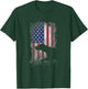 Patriotic German Shorthaired Pointer American Flag GSP Dog T-Shirt - T-Shirt | Forest