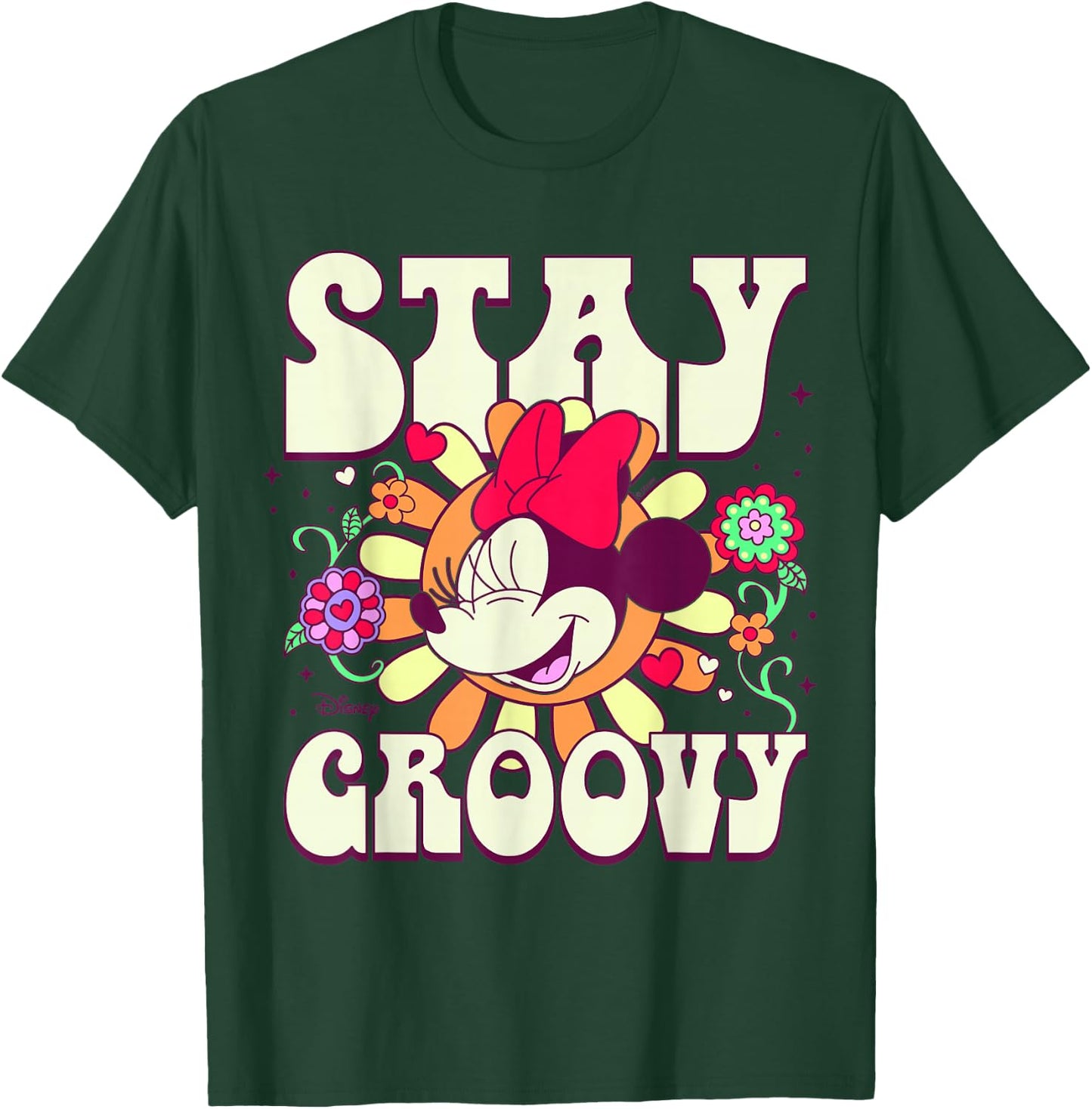 Disney - Minnie Stay Groovy T-Shirt - T-Shirt | Forest