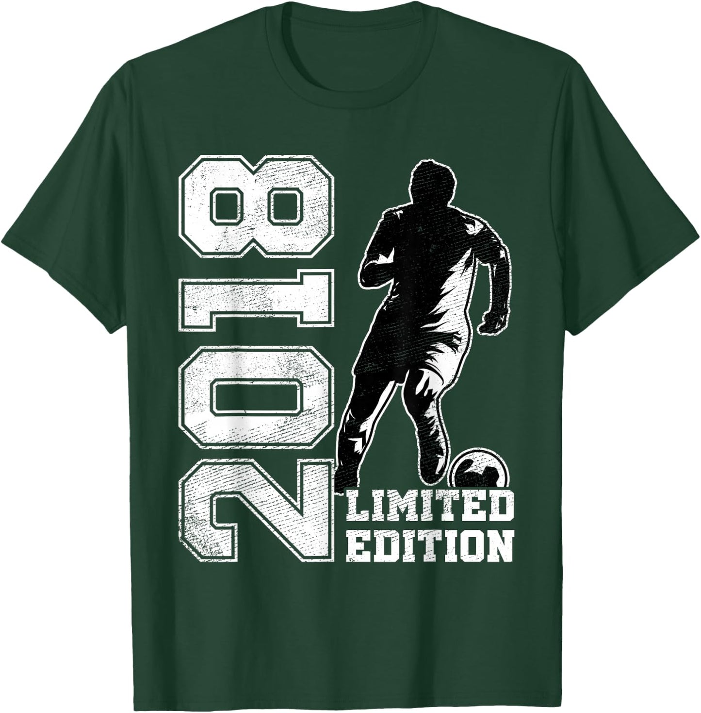 7th Birthday Soccer Limited Edition 2018 7 Years Old T-Shirt - T-Shirt | Forest
