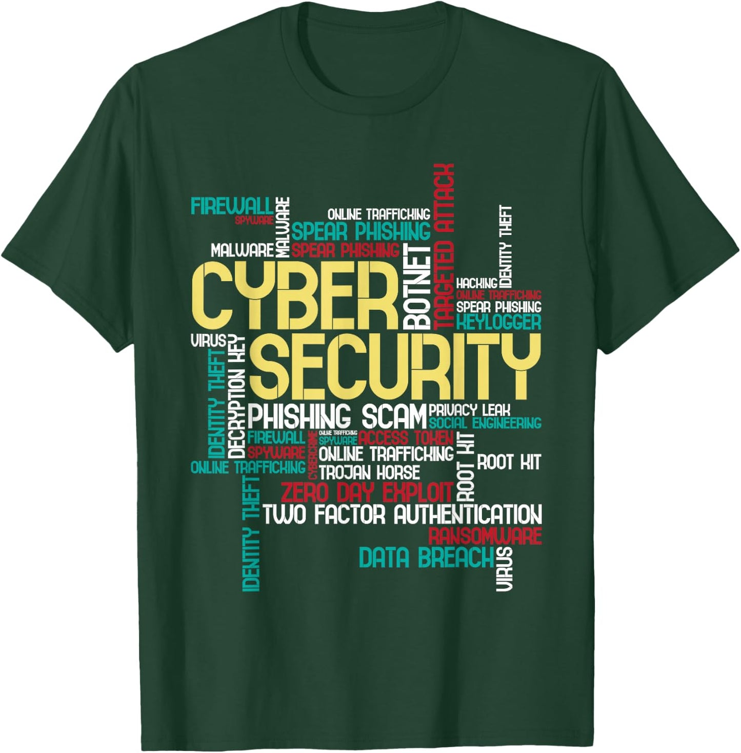 Cyber Security - Hacker IT Analyst Computer Programmer Small T-Shirt - T-Shirt | Forest