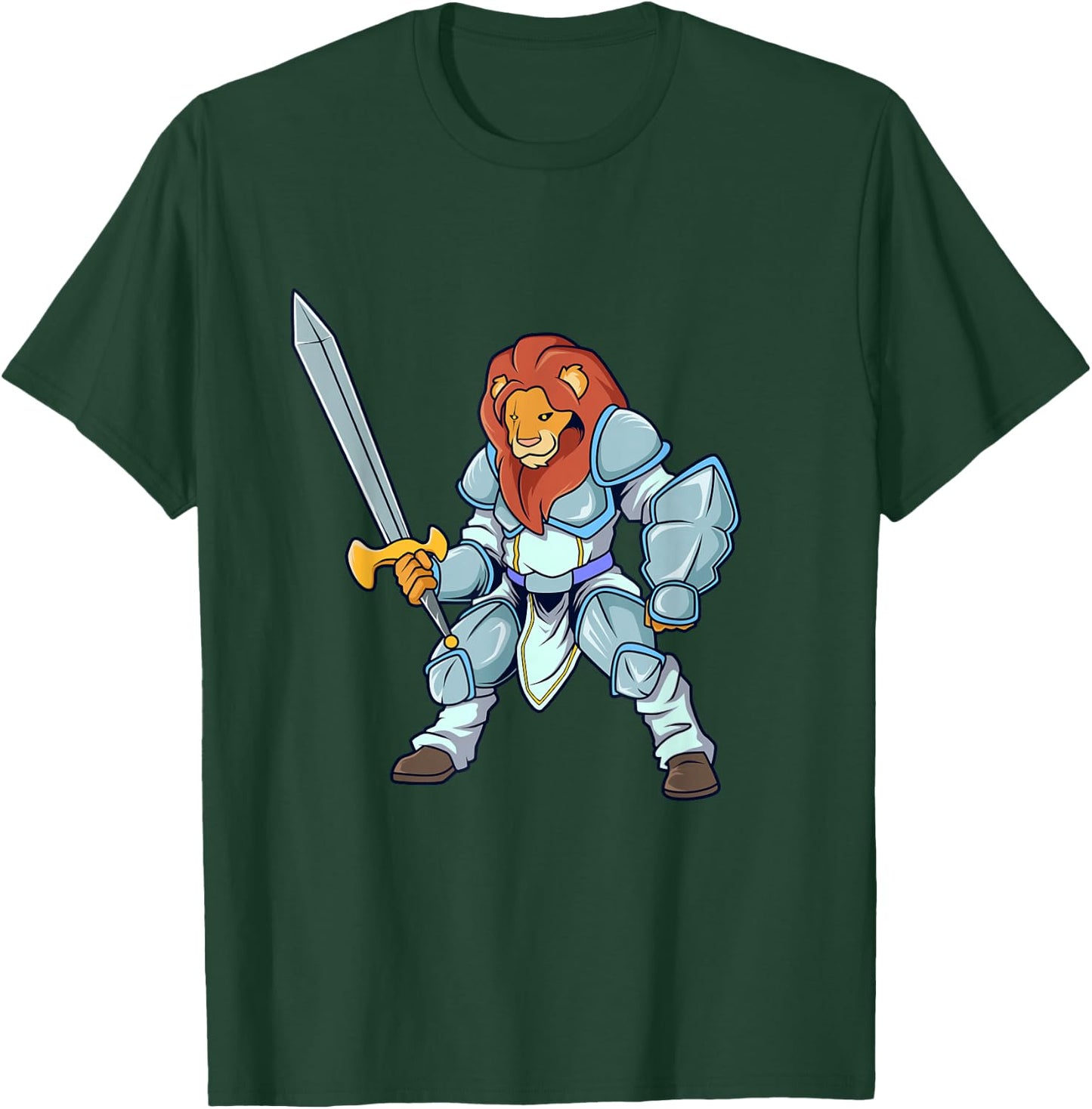 Roleplay Character - Paladin - Lion T-Shirt - T-Shirt | Forest