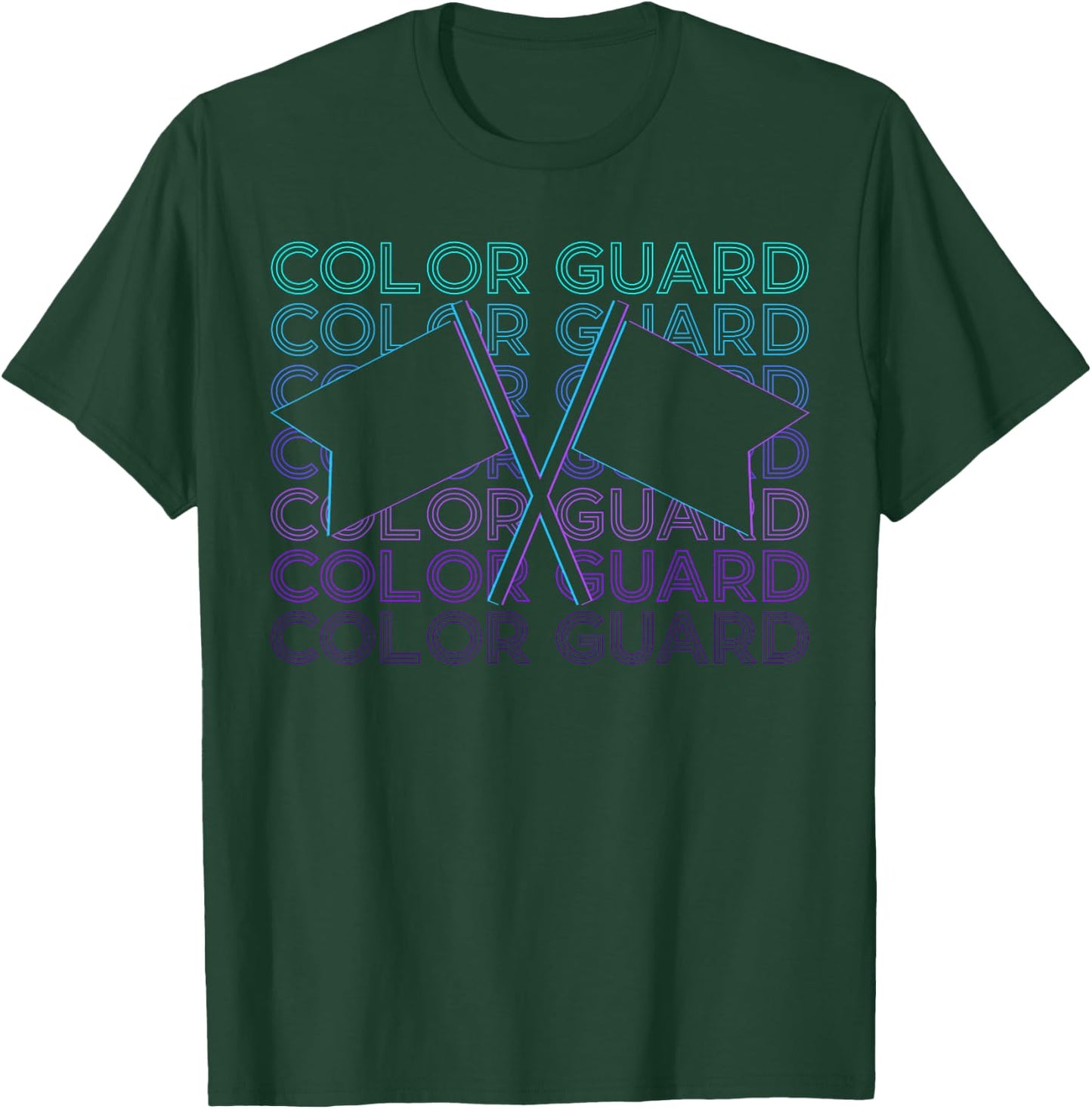 Color Guard Colour Guard Retro T-Shirt - T-Shirt | Forest