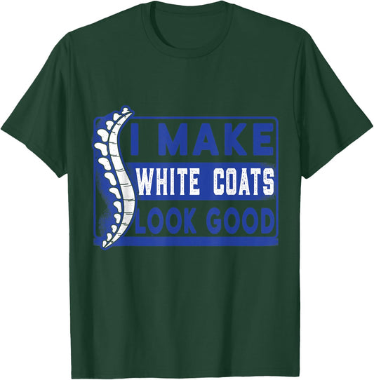 Chiropractic study white coat ceremony chiropractor student T-Shirt - T-Shirt | Forest