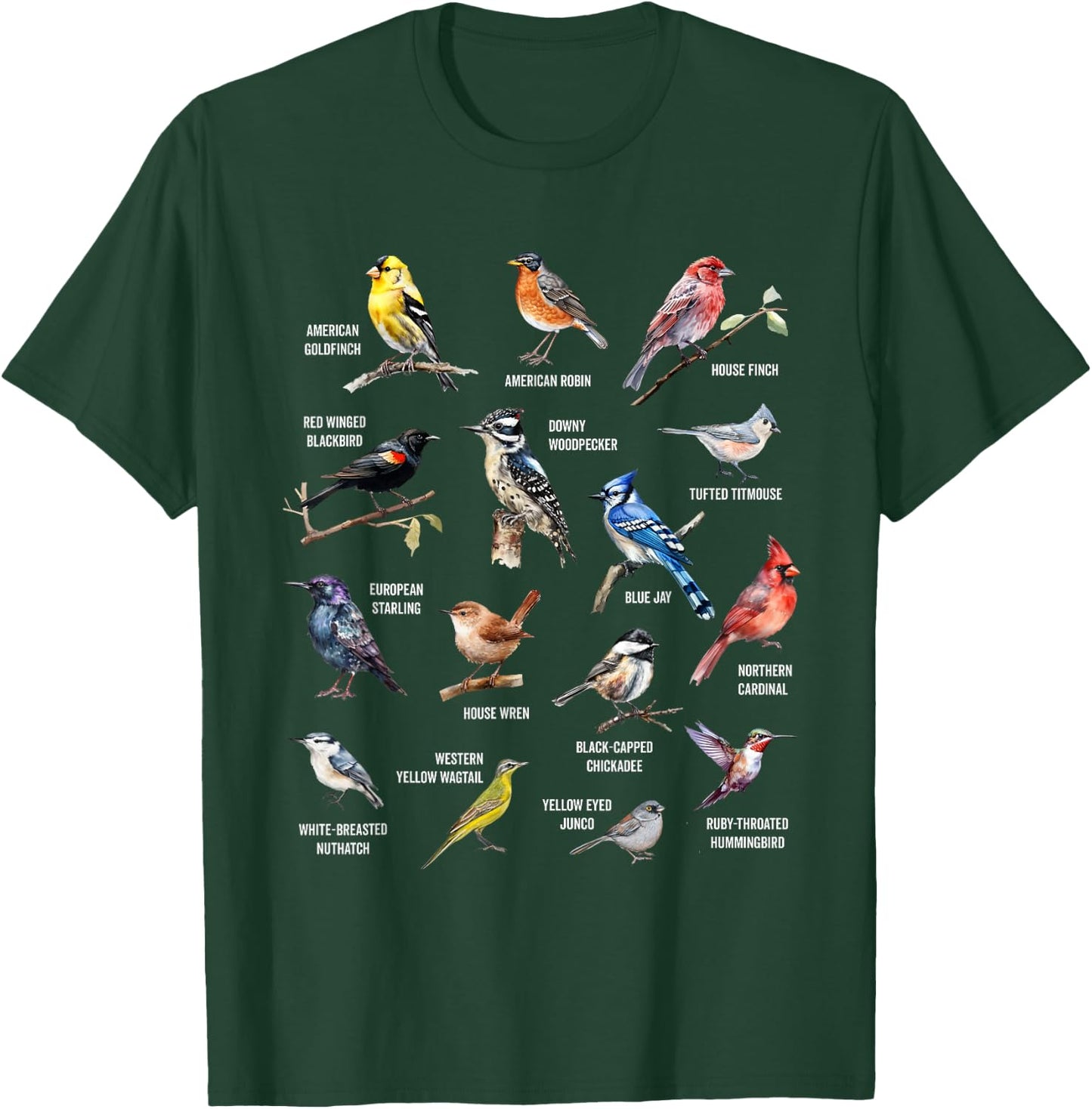 Bird Watching Bird Watcher Bird Lover Birder Birding Nerd T-Shirt - T-Shirt | Forest