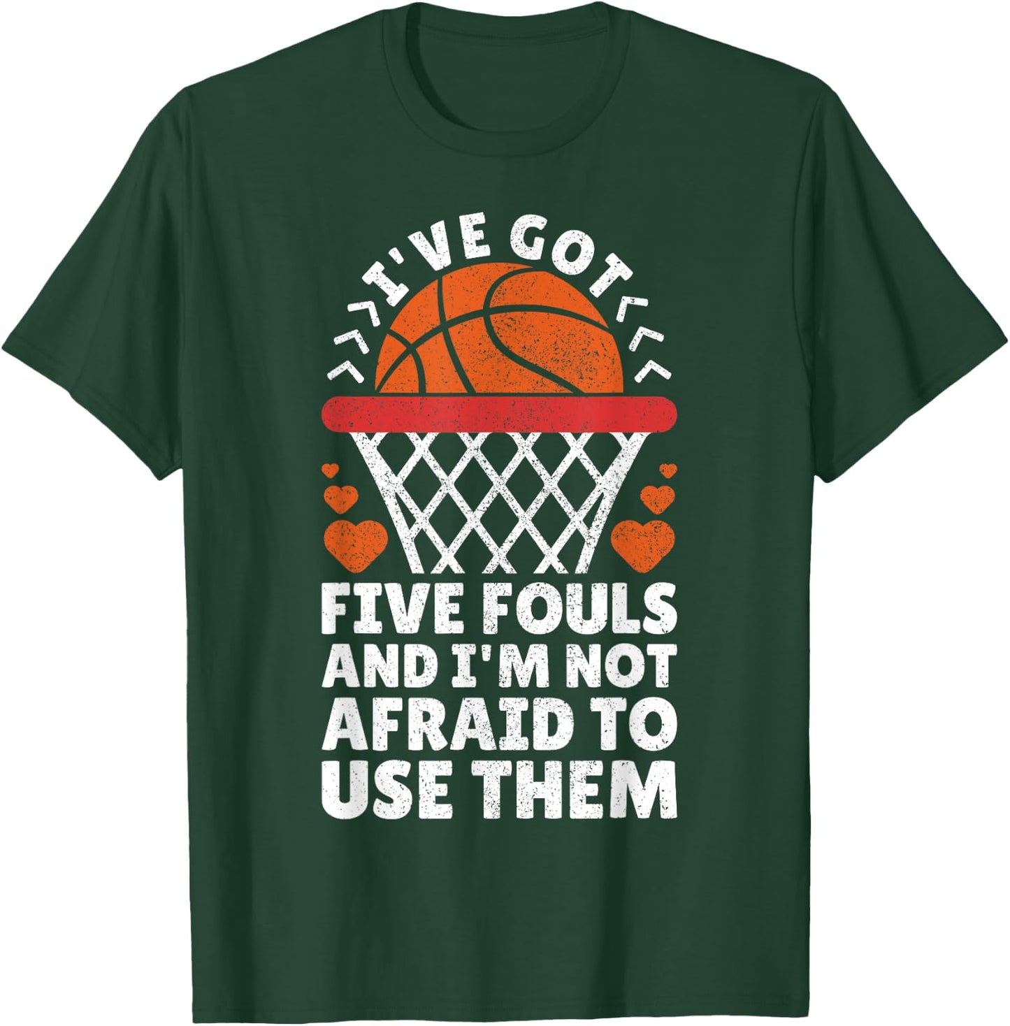 Basketball Player Boy Girl Basketball Lover Funny Basketball T-Shirt - T-Shirt | Forest