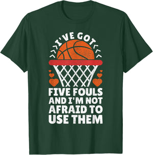 Basketball Player Boy Girl Basketball Lover Funny Basketball T-Shirt - T-Shirt | Forest