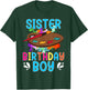 Sister of The Birthday Boy Kids Painting Art Paint Family T-Shirt - T-Shirt | Forest