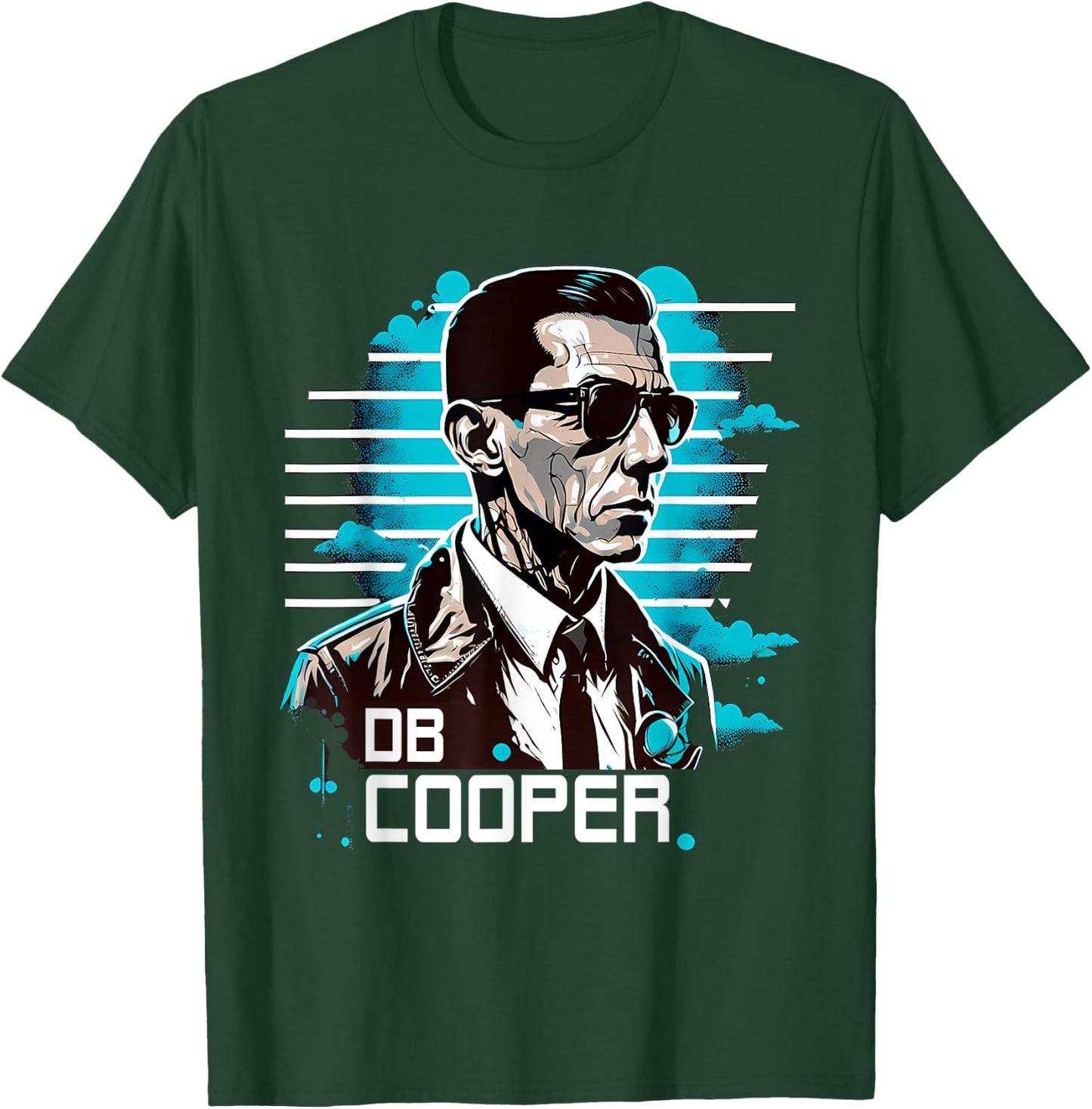 DB Cooper Skyjacker Hijacker Skydiver D.B. Cooper T-Shirt - T-Shirt | Forest