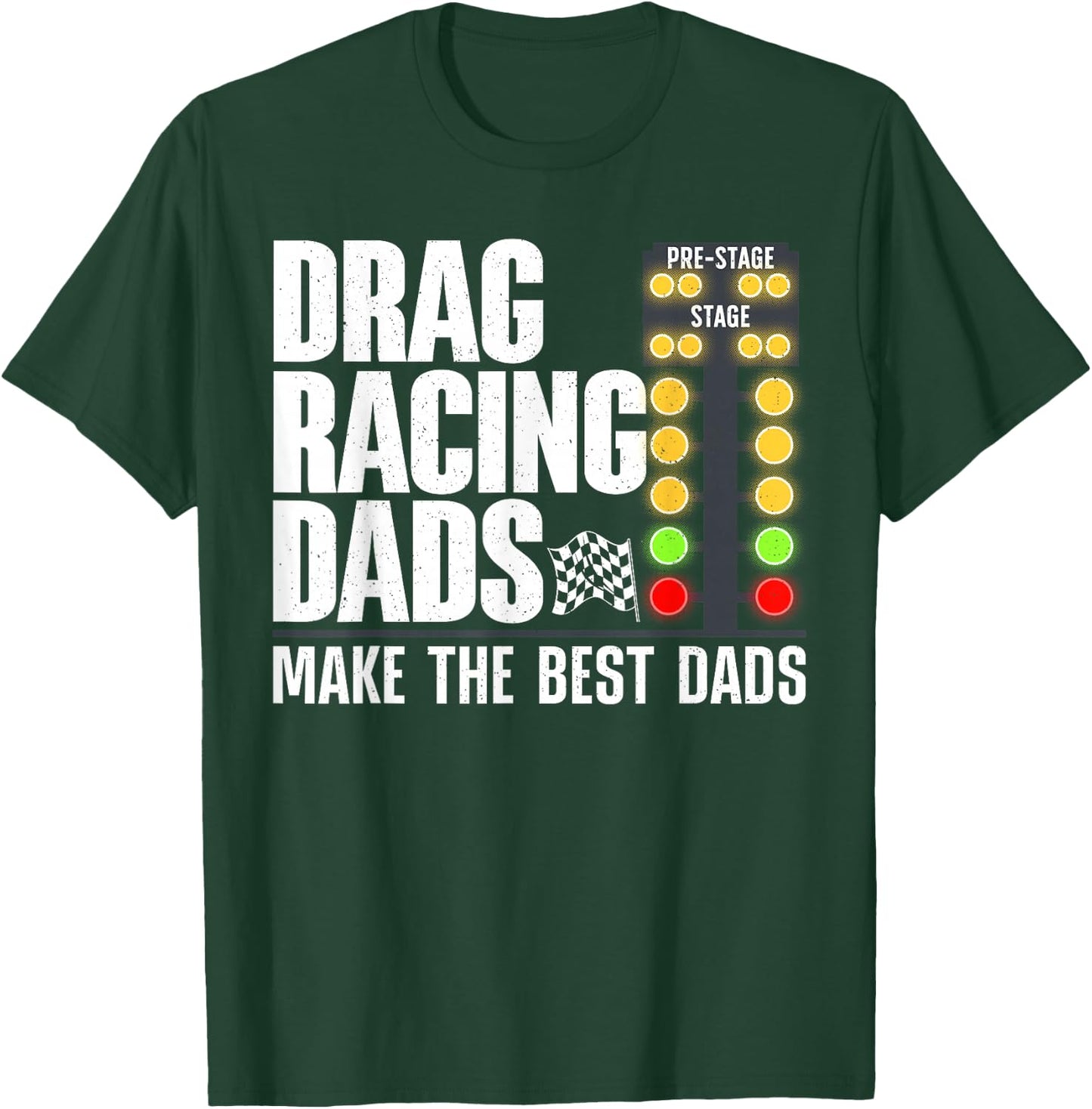 Cool Drag Racing Art Dad Drag Racer Race Car Racing T-Shirt - T-Shirt | Forest