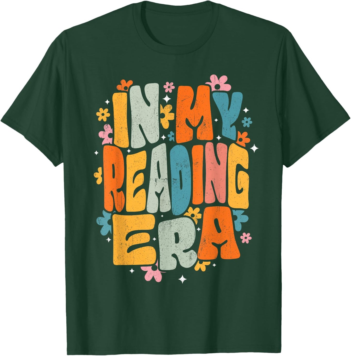 InGENIUS Reading Enthusiast Shirts & Gifts Groovy Reader Librarian Teacher Book Lover T-Shirt - T-Shirt | Forest