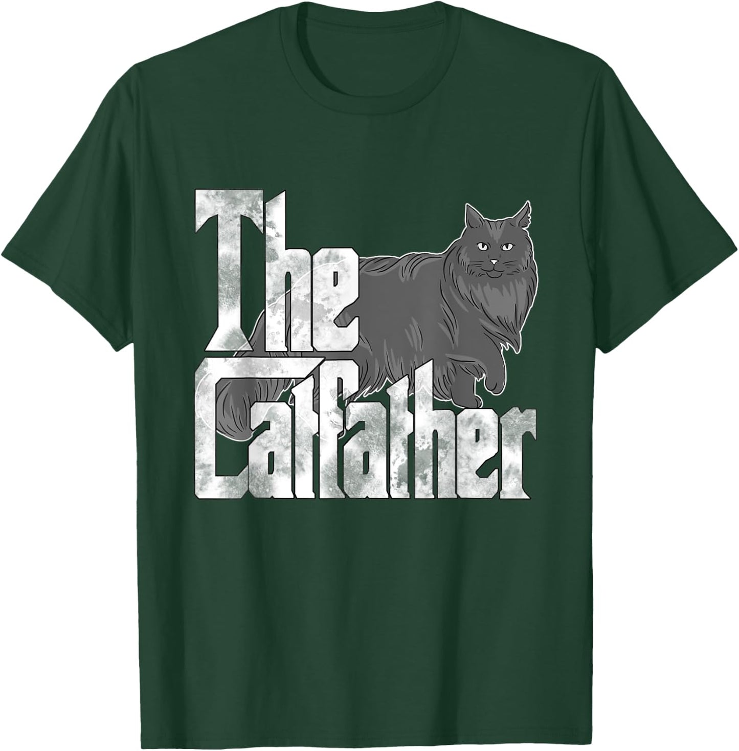 Cat Dad The Catfather Maine Coon Cat Father Kitty Daddy Women T-Shirt - T-Shirt | Forest