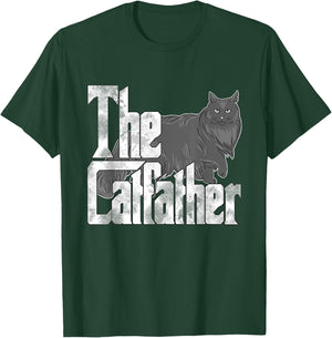 Cat Dad The Catfather Maine Coon Cat Father Kitty Daddy Women T-Shirt - T-Shirt | Forest
