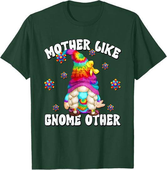 Tie Dye Hippie Grandma Gnome Graphic Hippie Mom T-Shirt - T-Shirt | Forest