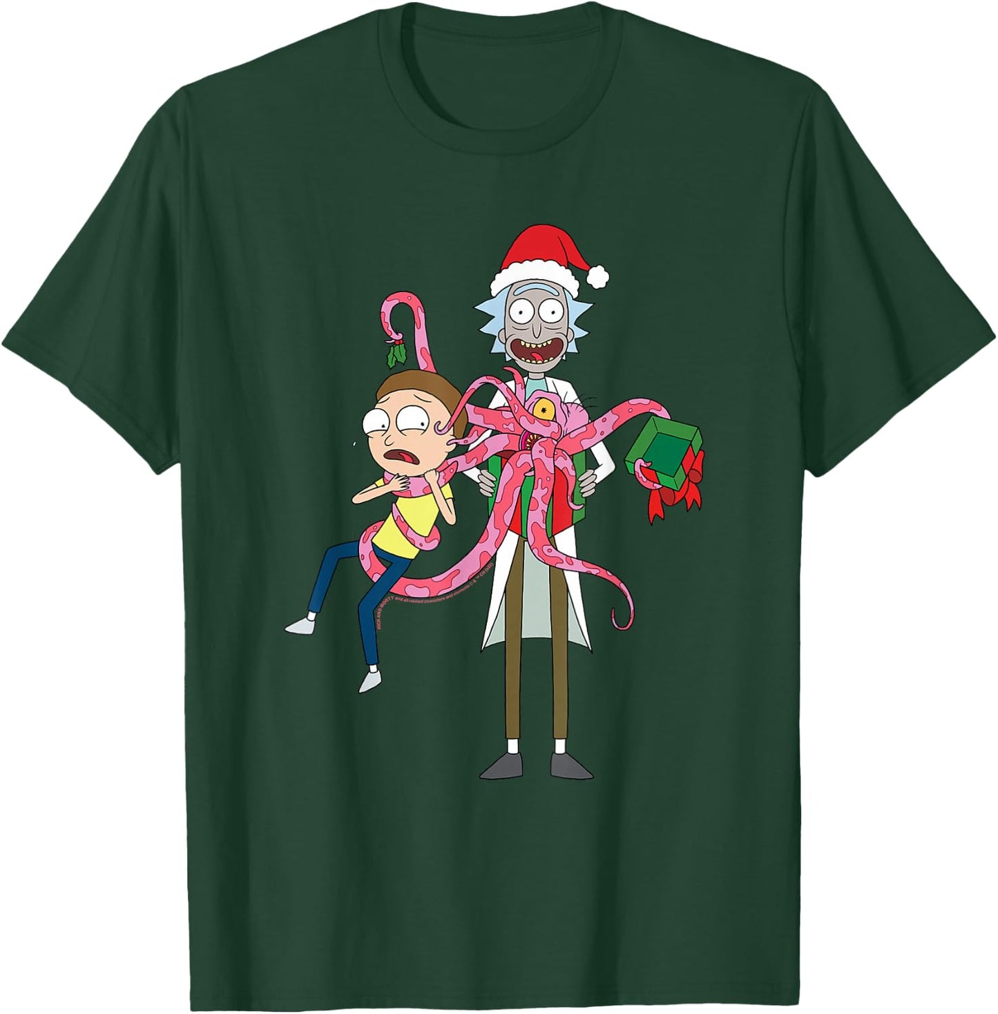 Rick and Morty Christmas, Merry Rickmas Gift Morty T-Shirt - T-Shirt | Forest