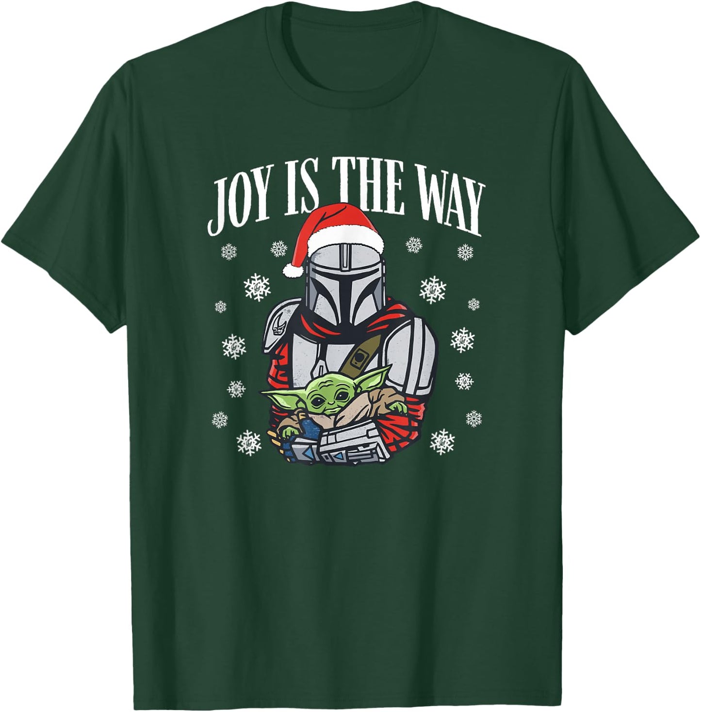 Star Wars: The Mandalorian Christmas Joy Is The Way T-Shirt - T-Shirt | Forest