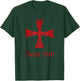 Distressed Deus Vult Knights Templar Cross, Crusader T-Shirt - T-Shirt | Forest