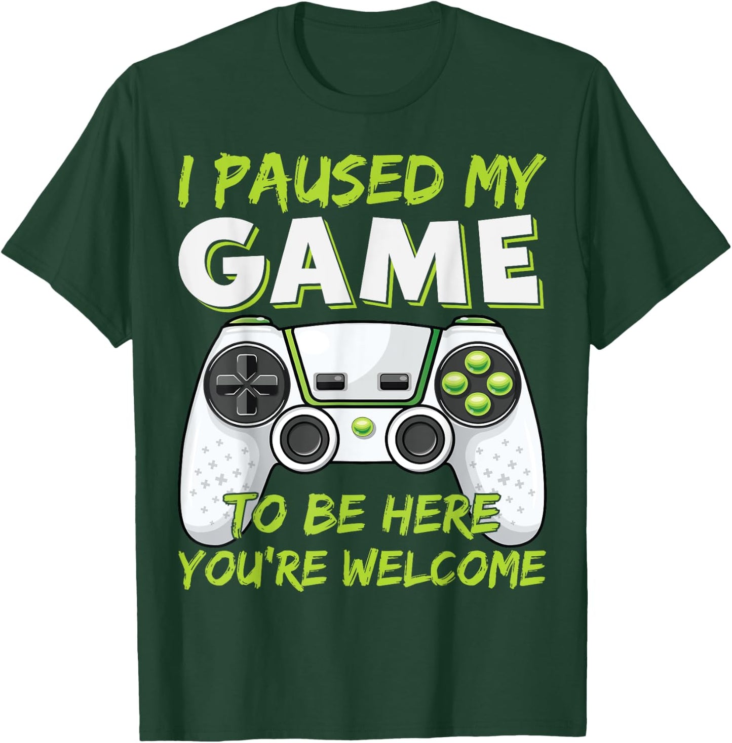 Funny Gaming Boys Girls Men Gamer Video Game T-Shirt - T-Shirt | Forest