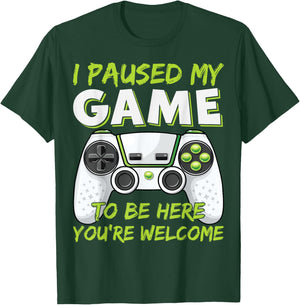 Funny Gaming Boys Girls Men Gamer Video Game T-Shirt - T-Shirt | Forest
