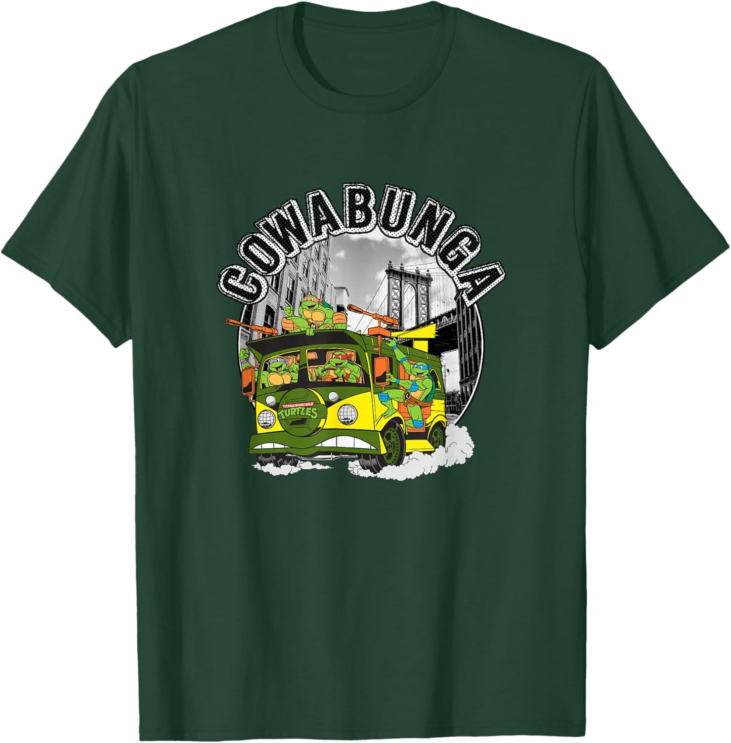 Teenage Mutant Ninja Turtles Cowabunga Turtle Van Logo T-Shirt - T-Shirt | Forest