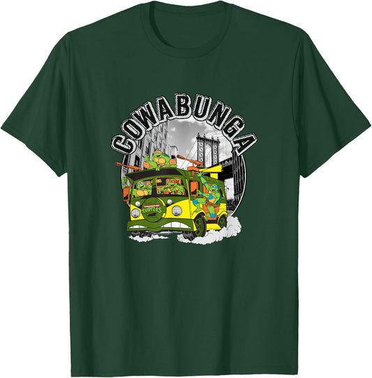 Teenage Mutant Ninja Turtles Cowabunga Turtle Van Logo T-Shirt - T-Shirt | Forest