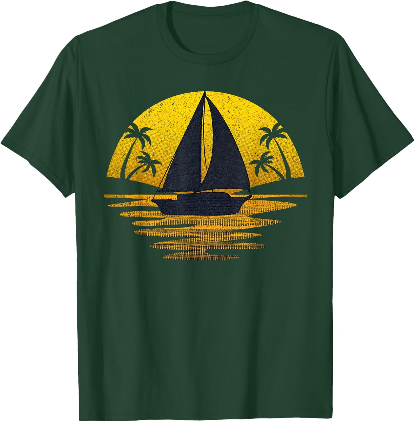Cute Sailing Design Women Sailboat Sail Sailing Ship T-Shirt - T-Shirt | Forest