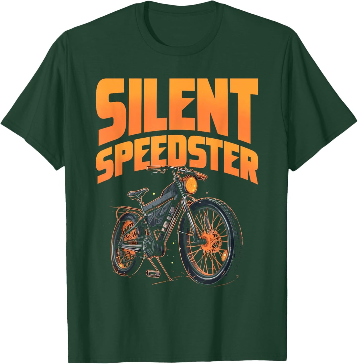 Silent Speedstar Electric Pedelec E-Bike Cycling T-Shirt - T-Shirt | Forest