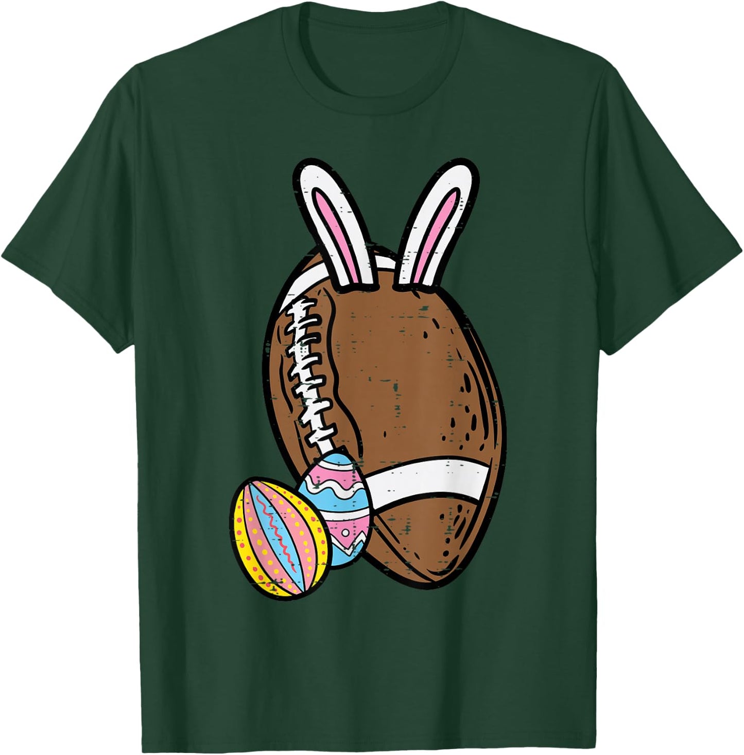 Easter Bunny American Football Sports Men Boys Kids Teens T-Shirt - T-Shirt | Forest