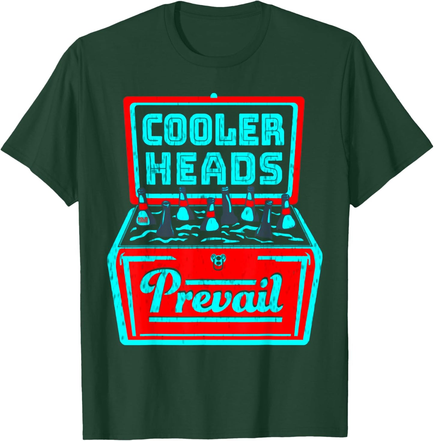 Beer Lover Men Dad Cooler Heads Prevail T-Shirt - T-Shirt | Forest