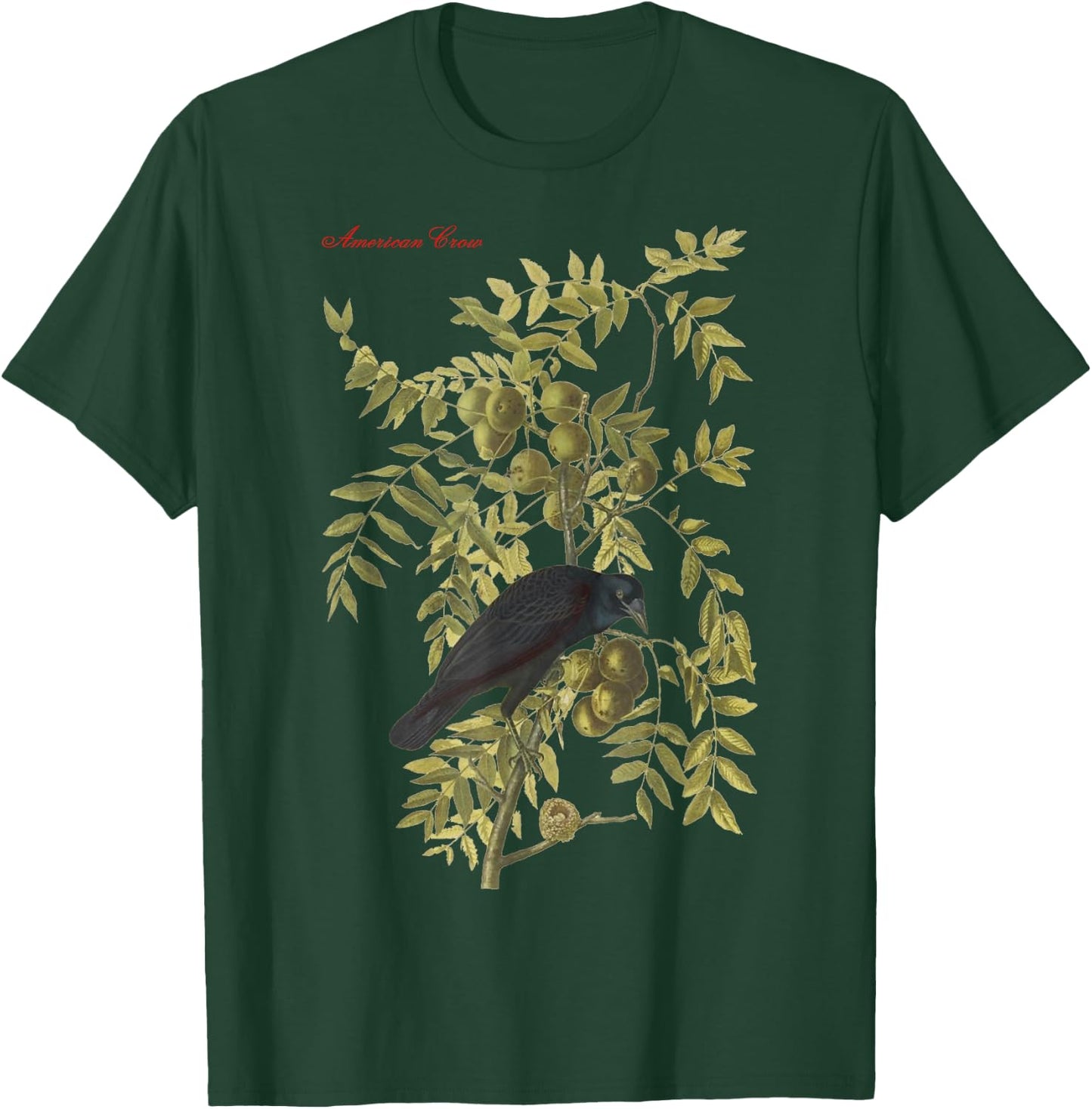 Audubon American Crow Education Nature T-Shirt - T-Shirt | Forest