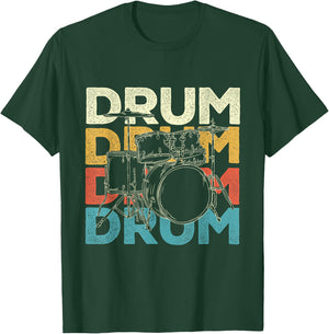 Drum - Drummer Band Lover Percussionist Drumming T-Shirt - T-Shirt | Forest