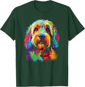 Watercolor Colorful Otterhound Otterhound T-Shirt - T-Shirt | Forest