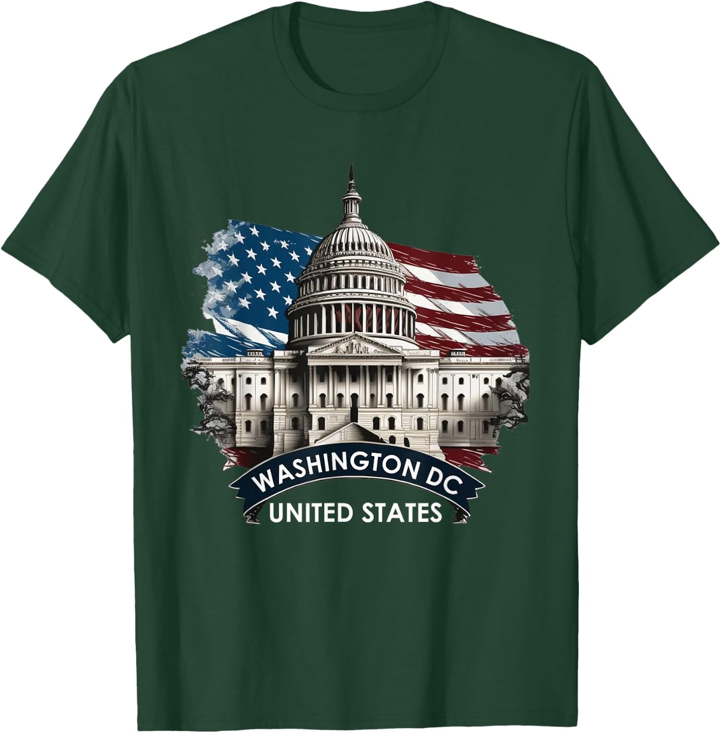 Washington DC Capitol Hill USA Souvenirs Gifts Men Women Kid T-Shirt - T-Shirt | Forest