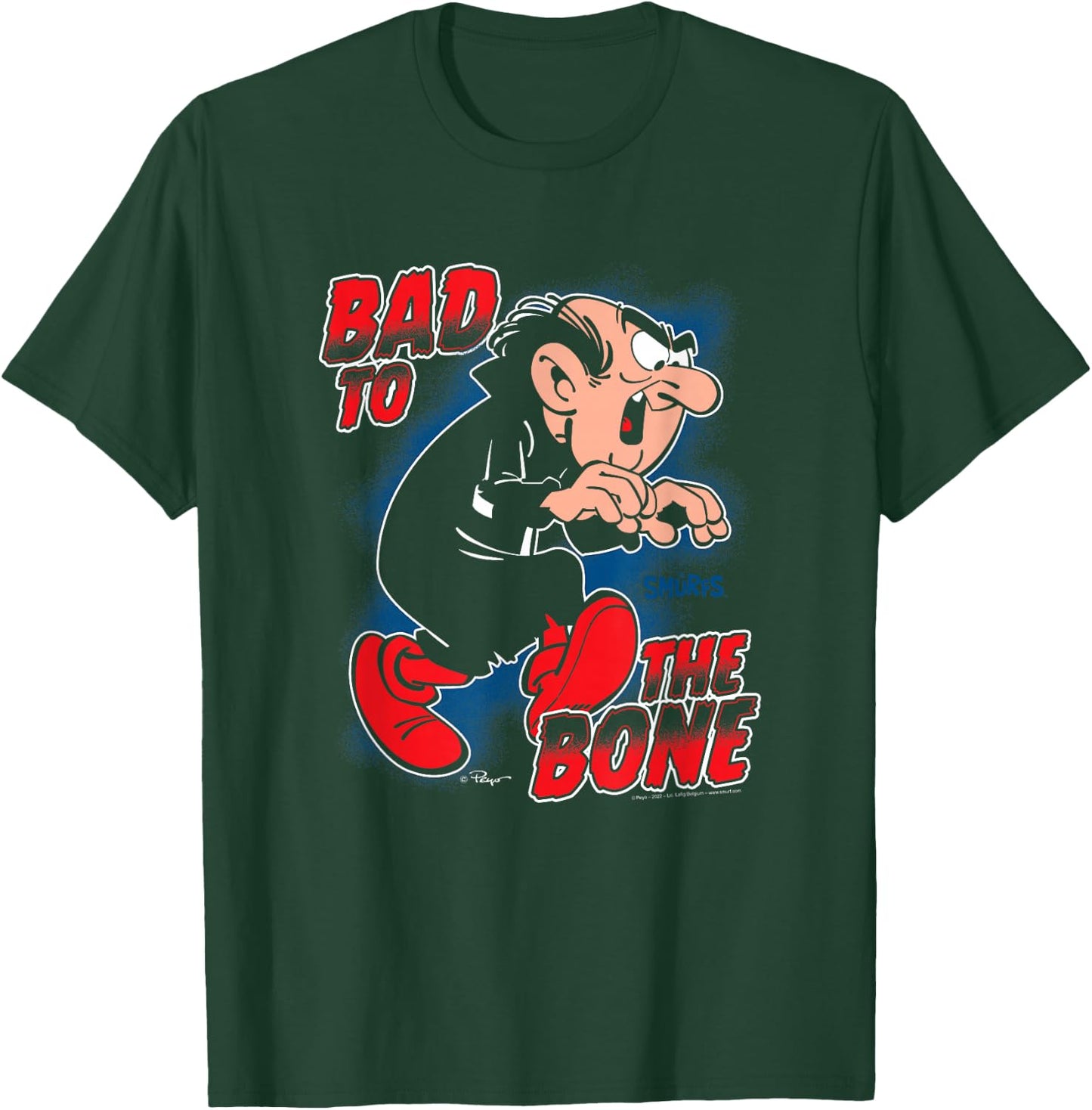 The Smurfs Gargamel Bad to The Bone T-Shirt - T-Shirt | Forest