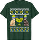 Cat With Menorah Hanukkah Chanukah Menorah Cat Sweater T-Shirt - T-Shirt | Forest