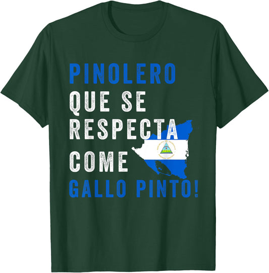 Nicaragua Flag Camiseta Nicaraguan Nicoya Pinoleros Nica T-Shirt - T-Shirt | Forest