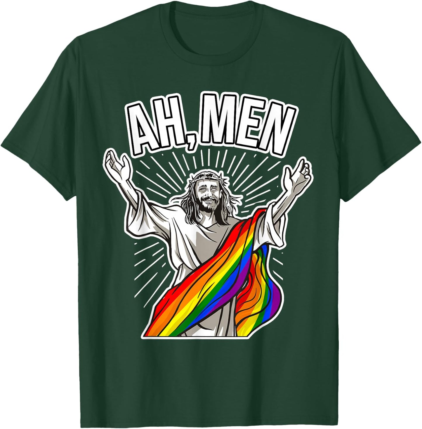 Gay Believer - Ah Men T-Shirt - T-Shirt | Forest