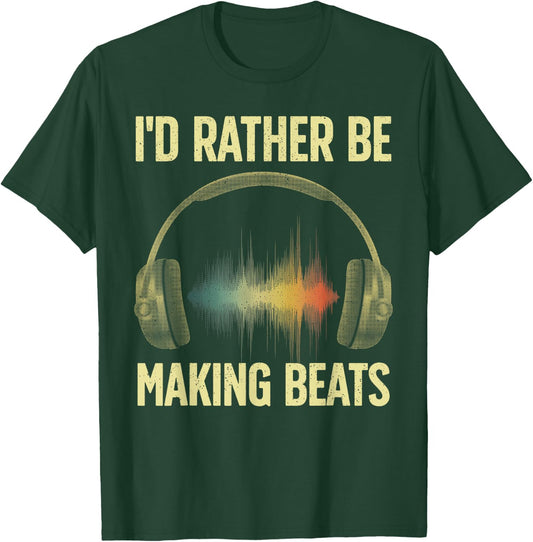 Cool Music Producer Art Women Disc Jockey Beat Maker T-Shirt - T-Shirt | Forest