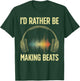 Cool Music Producer Art Women Disc Jockey Beat Maker T-Shirt - T-Shirt | Forest