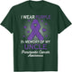 I Wear Purple Purple In Memory Of Uncle Pancreatic Cancer T-Shirt - T-Shirt | Forest