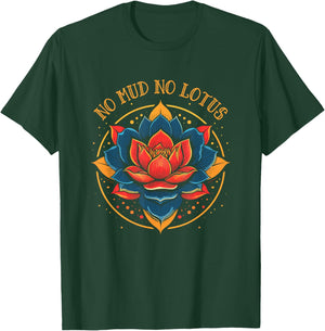 No Mud No Lotus Vintage Tattoo T-Shirt - T-Shirt | Forest
