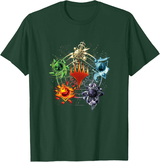Magic: The Gathering Mana Symbols Epic Poster T-Shirt - T-Shirt | Forest