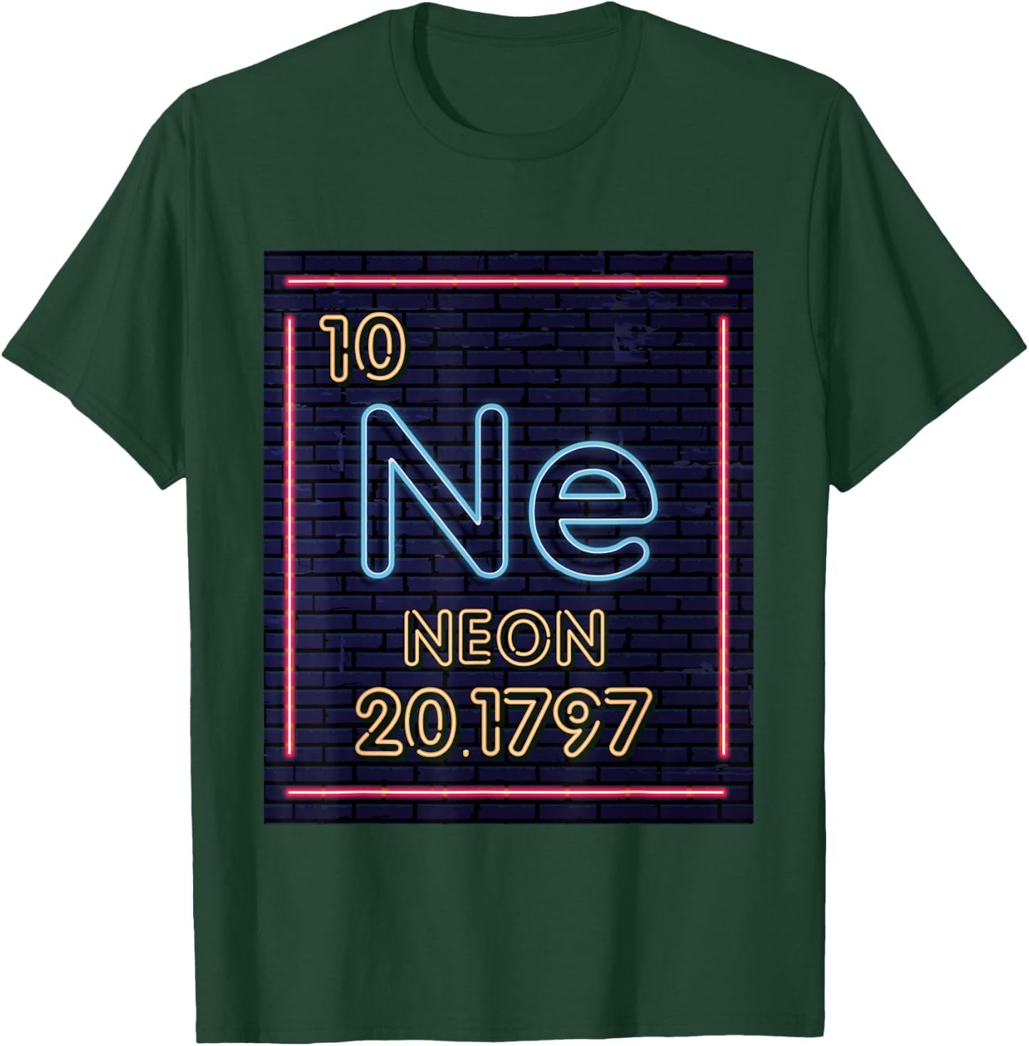 Neon Element Purple Periodic Table Chemistry Nerd Gift T-Shirt - T-Shirt | Forest