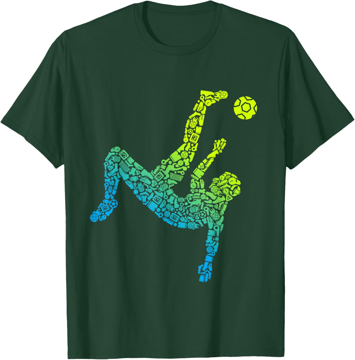Soccer Player Futbol Team Kids Men Boys Soccer T-Shirt - T-Shirt | Forest